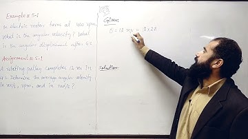 Example 5.1 Assignment 5.1 Angular Velocity Rotational and Circular Motion KP and Federal Board