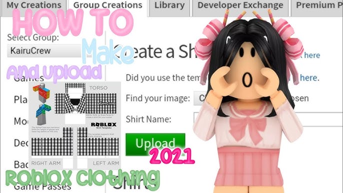 Design a roblox shirt and pants by Mightyrice