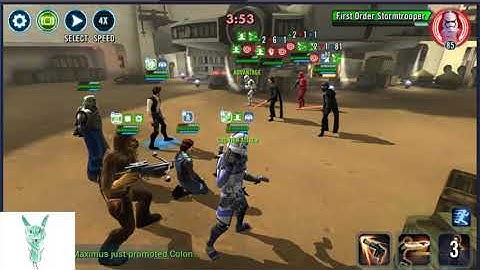 GAS with Wat vs SLKR  - SWGOH