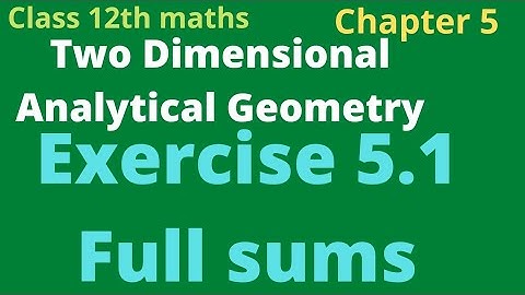 class 12th maths | Exercise 5.1 Full Sums | chapter 5 | Two