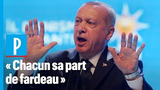 Erdogan menace l’Europe de laisser passer des « millions » de migrants