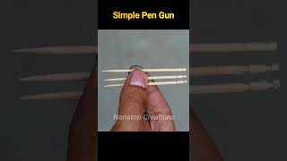Powerful Pen Gun Homemade Easy #shorts #easy #amazing screenshot 5