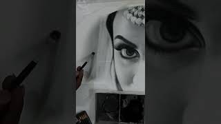 how to use graphite powder #art #drawing #graphite #charcoal #hyperrealism