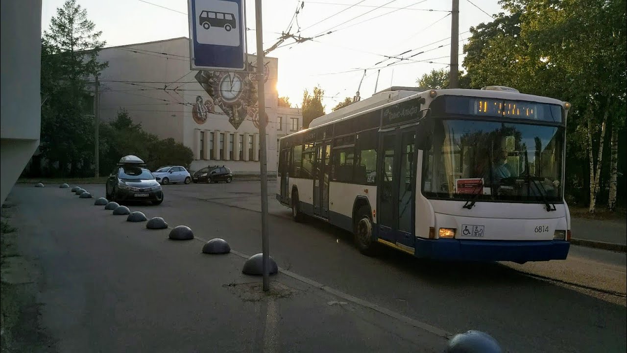 Троллейбус, маршрут №34 ВМЗ-5298.01 (ВМЗ-463) б.6814 (27.07.2021) Санкт-Петербург