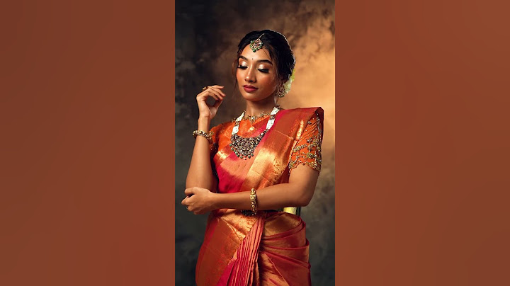 Bridal Saree with Blouse Embroidery for Marriage | Reception Blouse Ideas | Malgudi Designs