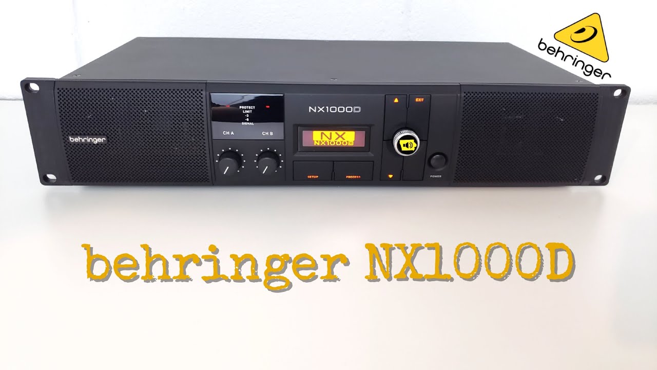 My New DEAD Behringer NX1000D DSP Pro Amplifier Full Review - YouTube