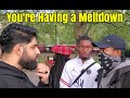 Speakers corner  siiig talks to a muslim who cant prove the quran is from god