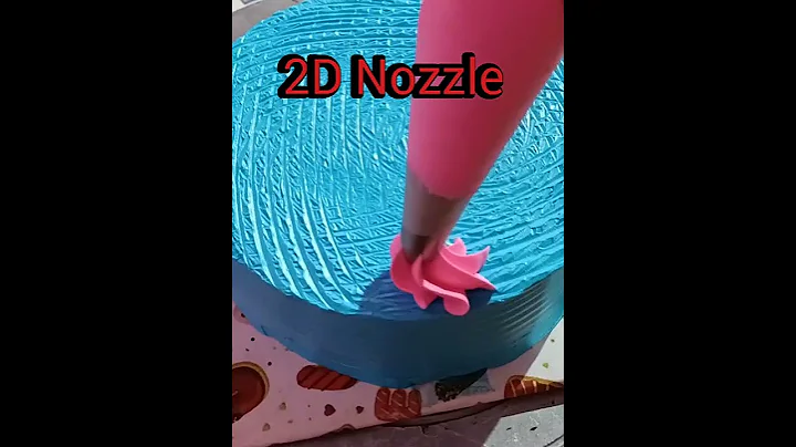 Cream rose design with 2D Nozzle#Shorts