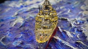 Mô Hình Kim Loại Lắp Ráp 3D Piececool Thiết Giáp Hạm Hải Quân Pháp Richelieu Battleship – MP909