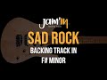 Sad Rock Guitar Backing Track in F# Minor