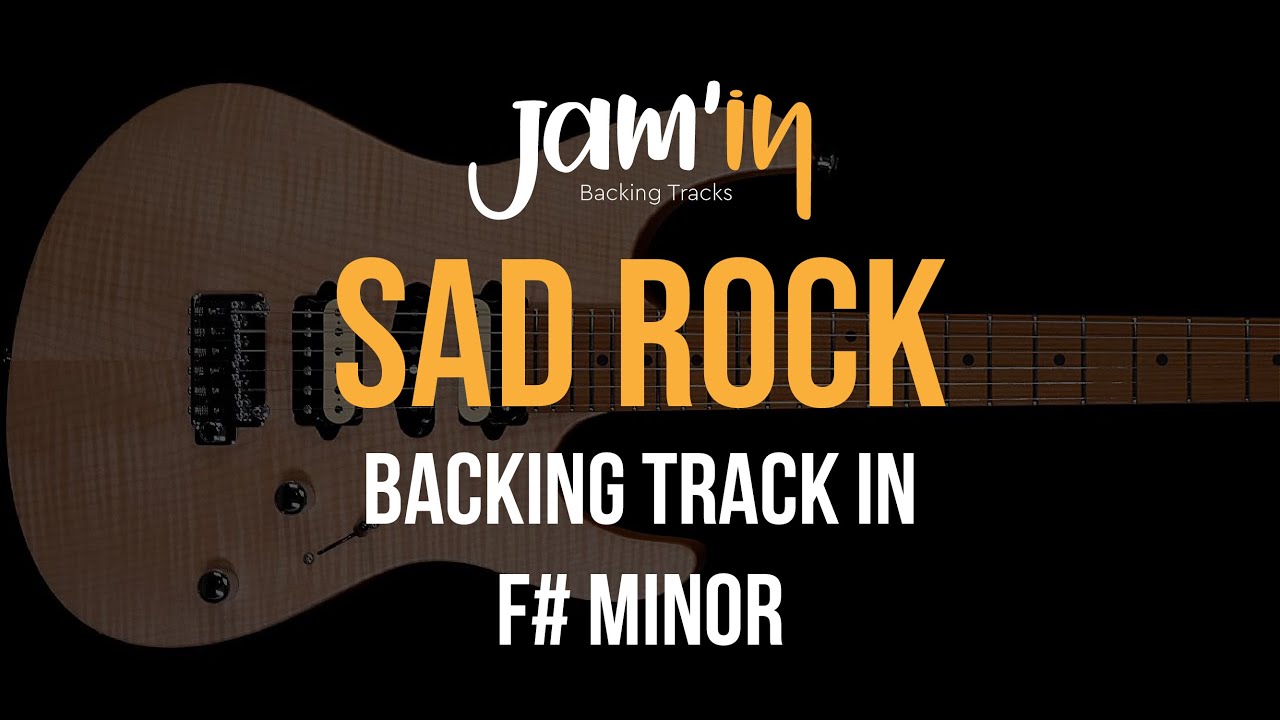 Sad Rock Guitar Backing Track in F  Minor