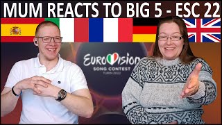 MUM REACTS: The Big 5 Of Eurovision 2022 - Full Songs