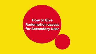 How To Give Nojoom Redemption Access To Secondary Users