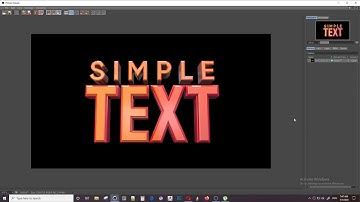C4D TEXT RENDER IN REDSHIFT