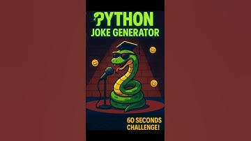How to Make a Python Joke Generator in 60 Seconds (No Internet Needed After Setup) #coding #tutorial