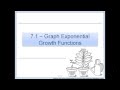 7 1 – Graph Exponential Growth Functions