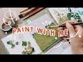 🌱   30 Minutes of Painting [No Music]  ☁️