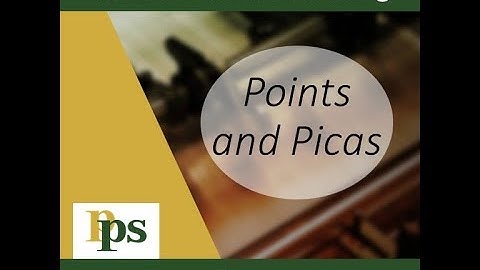 A Word on Publishing - Ep 7 - Points and Picas