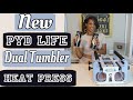 New PYD LIfe  Dual Tumbler Heat Press| I made my boyfriend his first tumbler! | Full Demo &amp; Review!