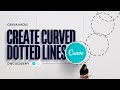 How To Make Curved Dotted Lines in Canva // New Trick - How to Make a Beauty Business Logo in Canva