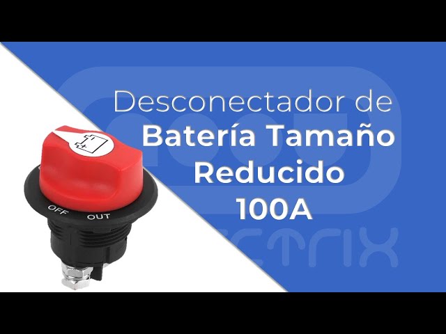 Desconectador De Batería empotrable de tamaño pequeño para hasta 100A 