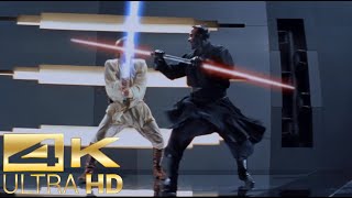 Obi Wan vs Darth Maul [4k UltraHD] - Star Wars: The Phantom Menace Fight Scene (2\/2)