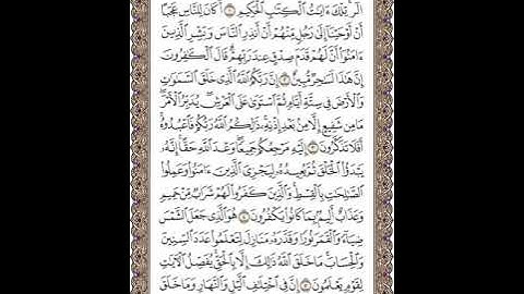 سورة يونس للشيخ زكي داغستاني رحمه الله