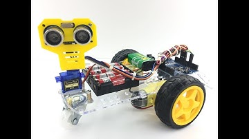 Làm Xe Robot tránh vật cản | Cảm biến Siêu Âm SRF-05 và Arduino Uno R3.