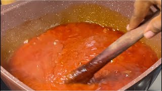 The Only Tomato Stew Base Recipe You Need! All-Purpose Tomato Stew | Stew Base For Jollof