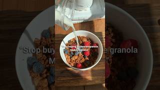 Stop buying expensive granola, make your own !