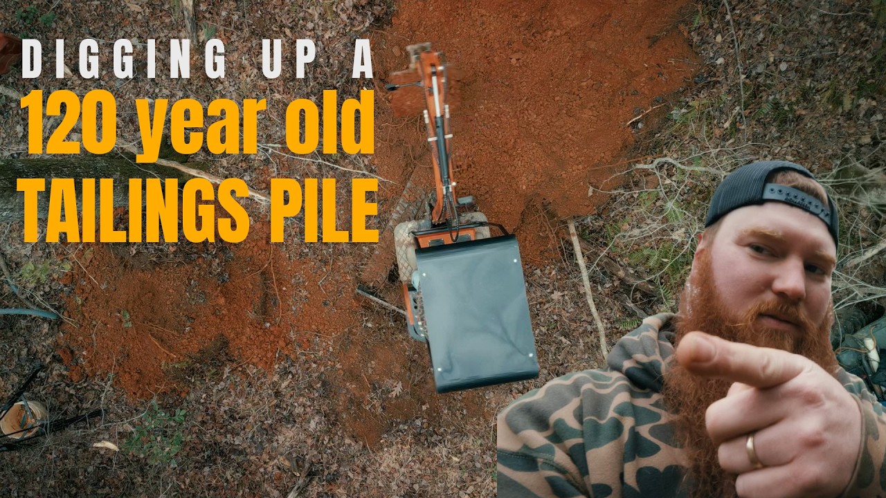 Digging up a 120 Year-old Tailings Pile to Rerun and Extract the Gold They Missed
