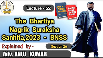 Complete BNSS ll Section 26 Bhartiya Nagrik Suraksha Sahinta ll Anuj Sir #judiciary #law #viralvideo