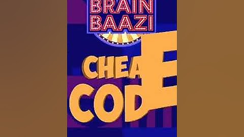 Brain Baazi cheatcode 9 July 2018 at  1 pm
