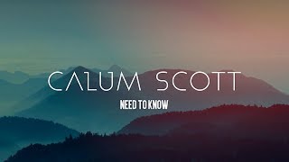 Calum Scott - Need to Know (Lyrics) chords
