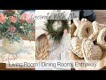 *2022* LIVING ROOM | DINING ROOM | ENTRYWAY REFRESH! NEUTRAL WINTER | VALENTINE'S DAY DECOR