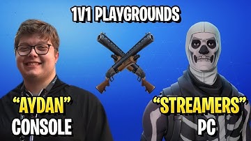 Ghost Aydan vs Streamers   1v1 Playgrounds Console Player vs Pc Players OP
