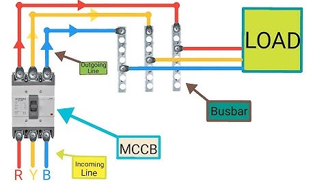 How To Connect 3 Pole MCCB With Busbar||Wiring Connection Diagram||Ed Electrical Tech