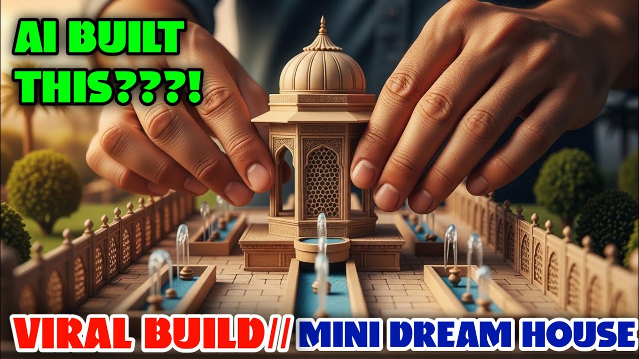 Tiny Miniature Construction with Free AI in amazing style//Step by Step ...