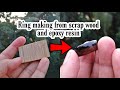 Wood and Resin ring making | DIY epoxy ring | wood resin jewelry | making video