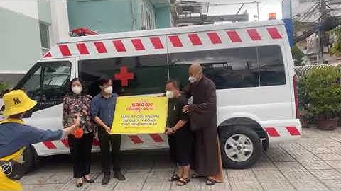 Chiều ngày 20/09/2021 HTT Chùa Tường Nguyên bàn giao 3 chiếc xe cứu thương cho TT Y Tế TP.Tân An