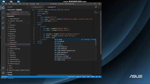 membuat perhitungan luas persegi panjang menggunakan Prompt