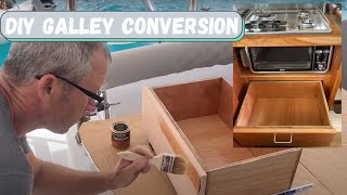 DIY Galley Conversion | Good bye Force 10, Hello Ninja Foodi! | Sailing Luna Sea | S4 E12