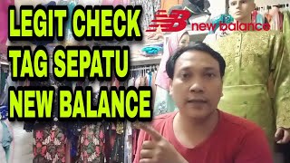 LEGIT CHECK TAG SEPATU NEW BALANCE