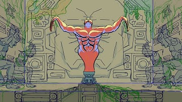 Water god Animation w/creative process - iadt animation for portfolio