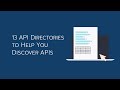 13 API Directories to Help You Discover APIs