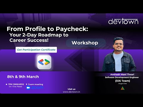 🔥 𝐋𝐈𝐕𝐄 𝐖𝐎𝐑𝐊𝐒𝐇𝐎𝐏: From Profile to Paycheck – Your 2-Day Roadmap to Career Success! 🚀
