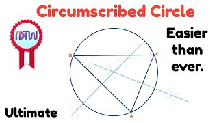 How to Draw a Perfect Circumscribed Circle Around a Triangle | Step-by-Step Guide