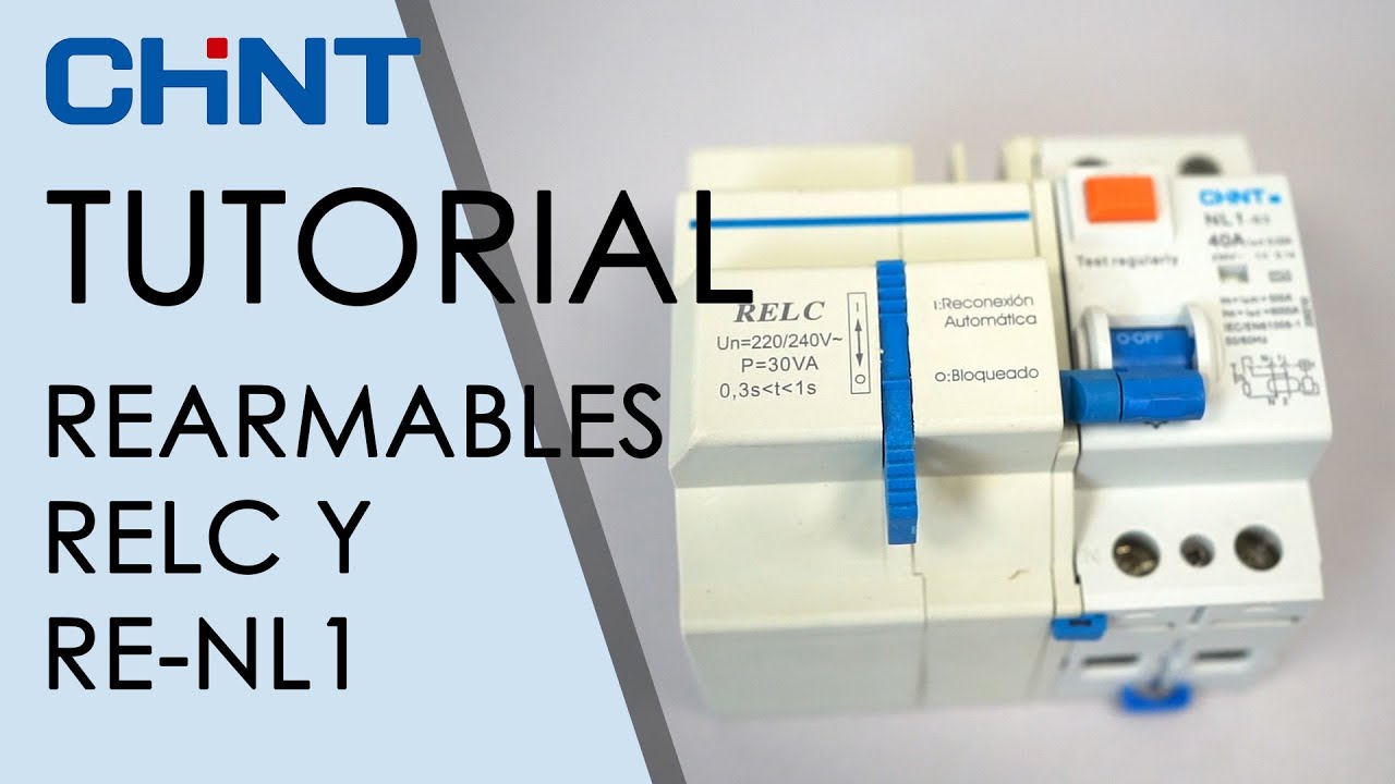 Diferencial Autorrearmable 2P 40A 30mA 6Ka. Interruptor Diferencial Rearme  Automático 2 Polos Carril Din. RCCB Rearmable Automático. Auto Rearmable.  Reconectador automático GEYA