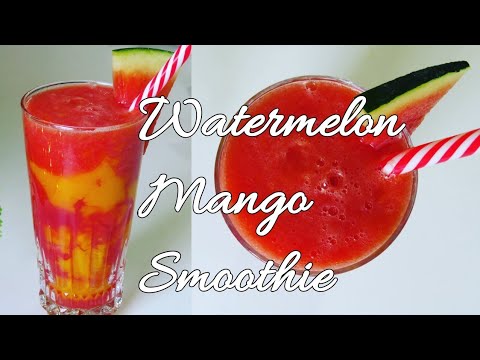 Watermelon Mango Smoothie | Summer Cool Down Drink