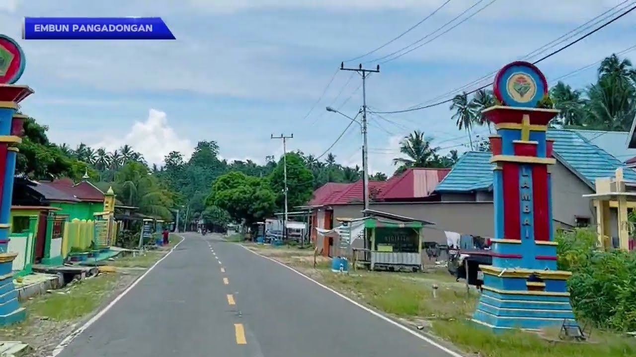 Suasana kampung Lambai, Kolaka Utara, Sulawesi Tenggara